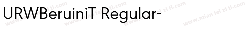 URWBeruiniT Regular字体转换